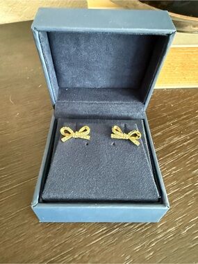 kate spade Gold Bow Stud Earrings